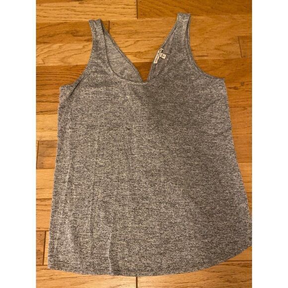 Express women's grey casual tank with twisted knot open back size large - Picture 1 of 9